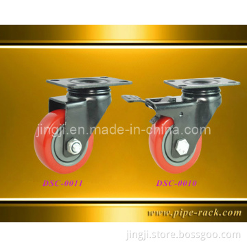 Wear-Resistant Plate Swivel Casters Wheel with Brake or Without (optional)